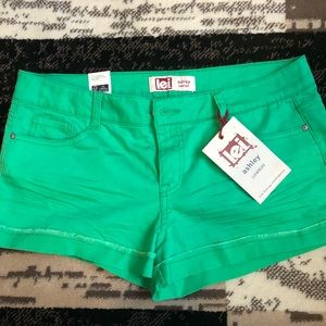 NWT L.E.I. Green shorts